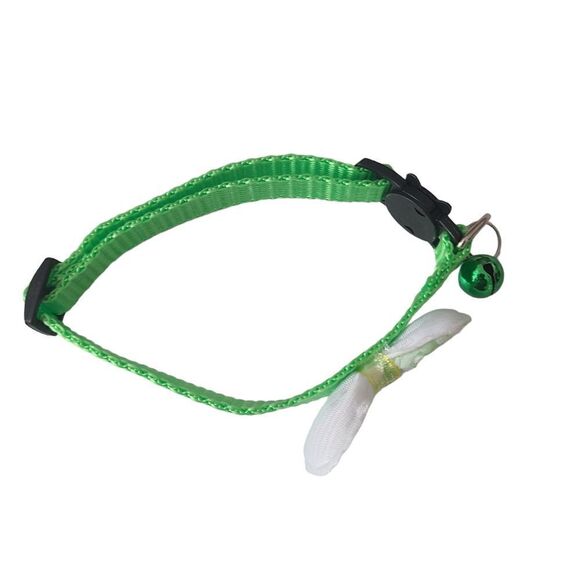 Breakaway Collar With Green Gingham Bow OSFA NWOT - Picture 4 of 6